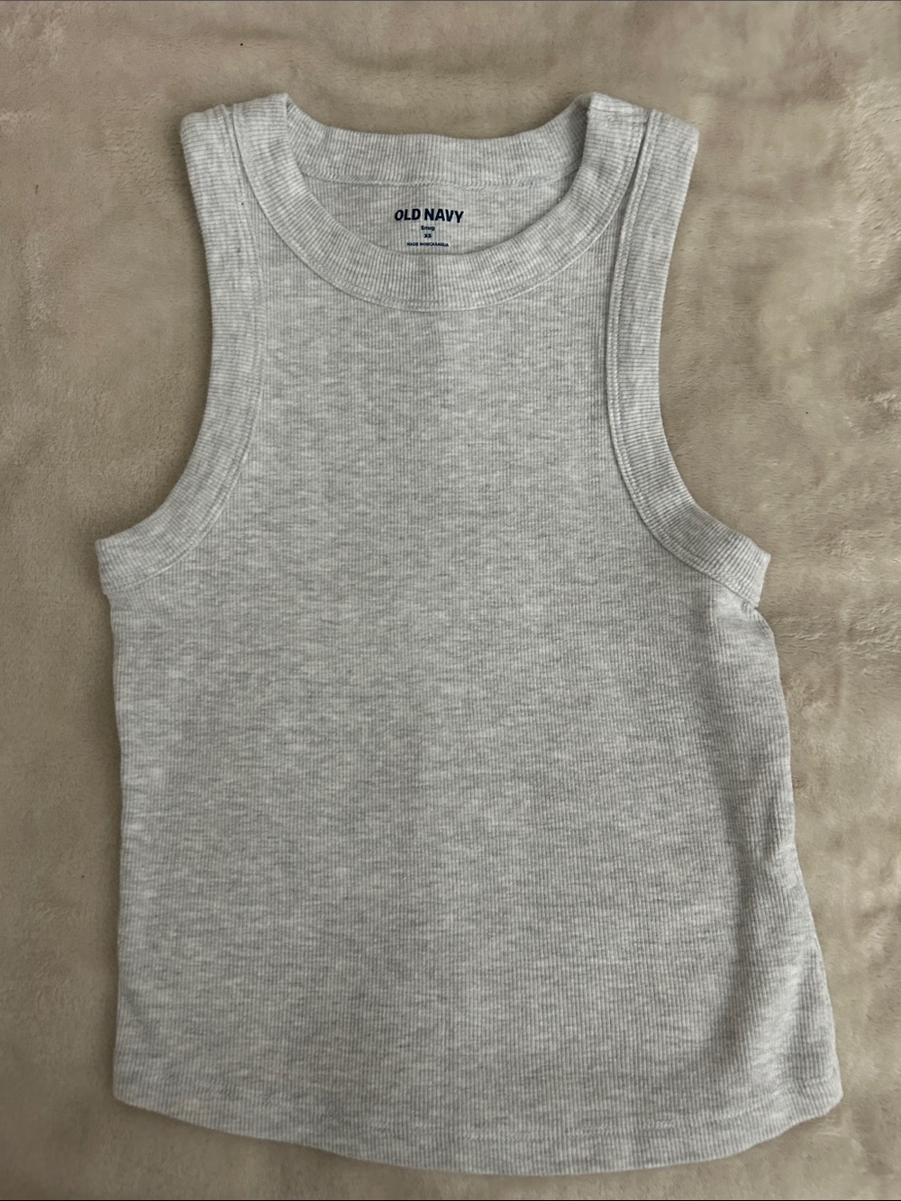 Old Navy Gray Ribbed Tank